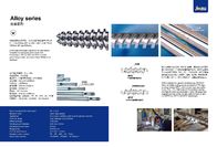 Pipe Twin Screw Extruder Parts , Injection Molding Screws And Barrels Even Mixing