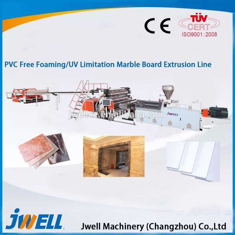 PVC free foaming/UV imitation marble board extrusion line