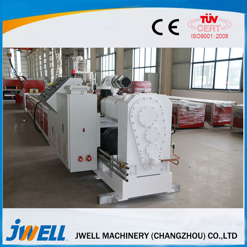 Electric Power Plastic Profile Extrusion Line Full Metal Shell Robust