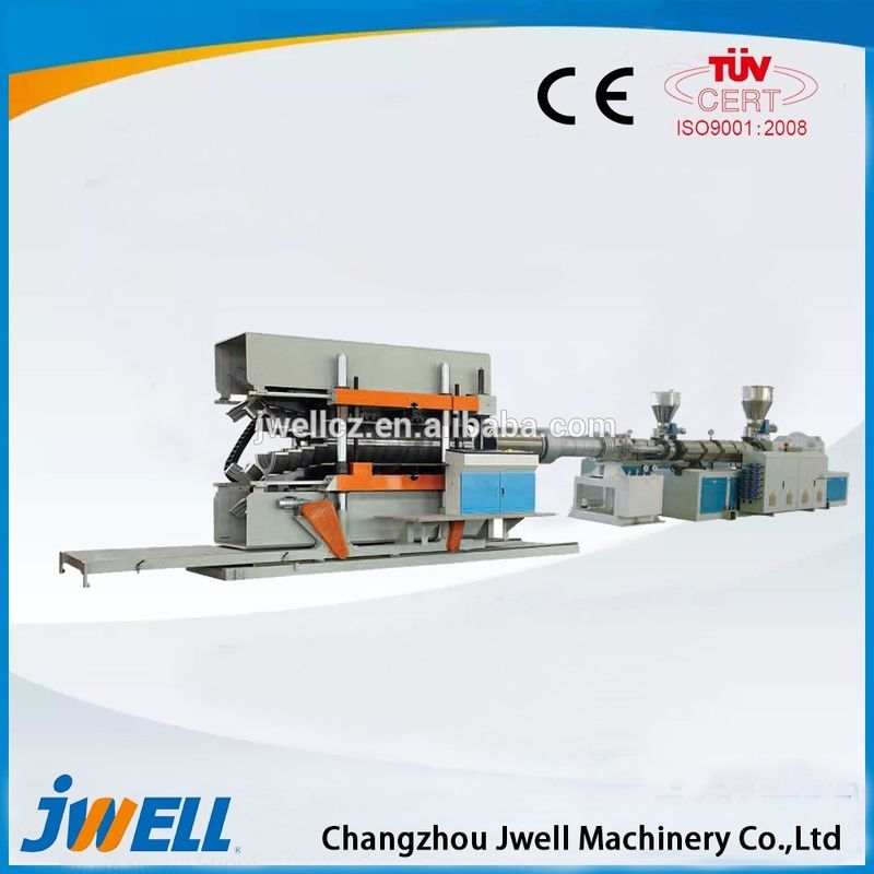 Jwell HDPE/P6P/PVC Vertical Type Double Wall Corrugated Pipe and PVC Ribbed Pipe Extrusion Line