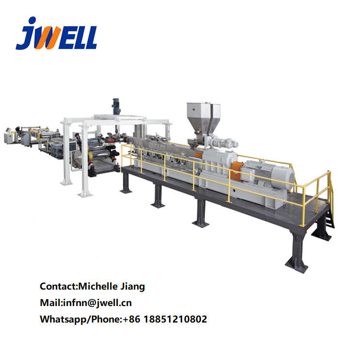 PLA Palsctic Pvc Ceiling Panel Making Machine With Electrical Cabinet
