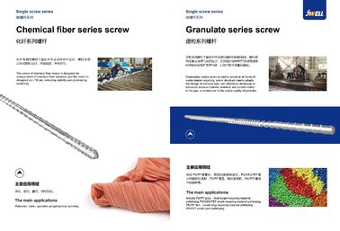 Pipe Twin Screw Extruder Parts , Injection Molding Screws And Barrels Even Mixing