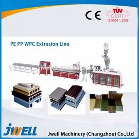 Jwell hot sale PE & PP wood plastic composite extrusion line