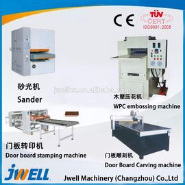 Jwell hot sale PE & PP wood plastic composite extrusion line