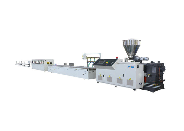 3 Phases 380V Conical WPC Extrusion Line Three Roller Calendering Equipment